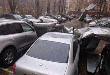 وقوع طوفان در مسکو /تصاوير