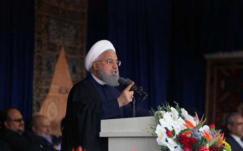 حضور روحانی در ورزشگاه تبریز/تصاویر