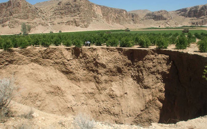 فرونشست زمین در ایران 140 برابر حد بحران