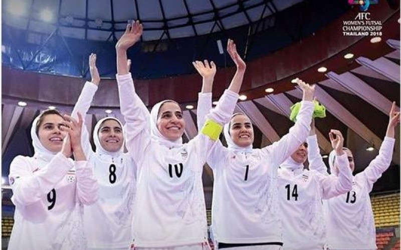 فوتسالیست‌های زن ایران در فینال جام ملت‌هاي آسیا