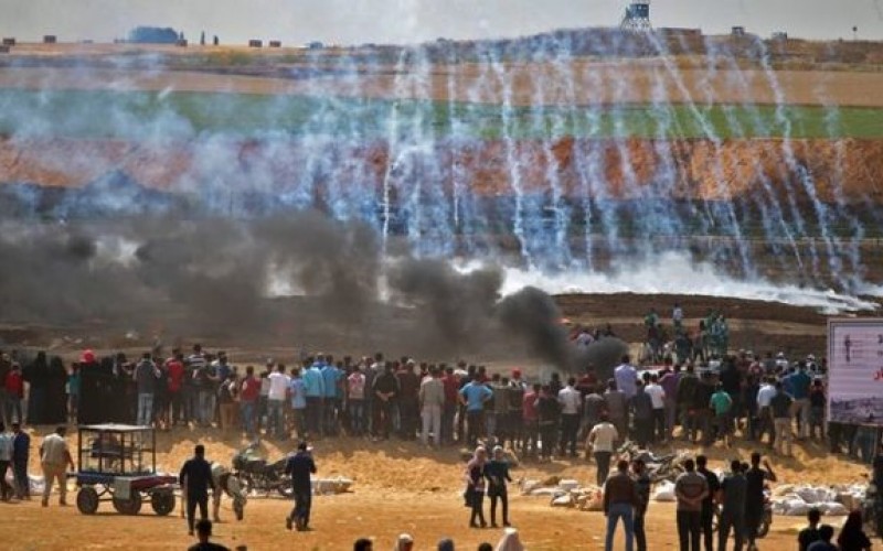 100 فلسطینی در غزه زخمی شدند