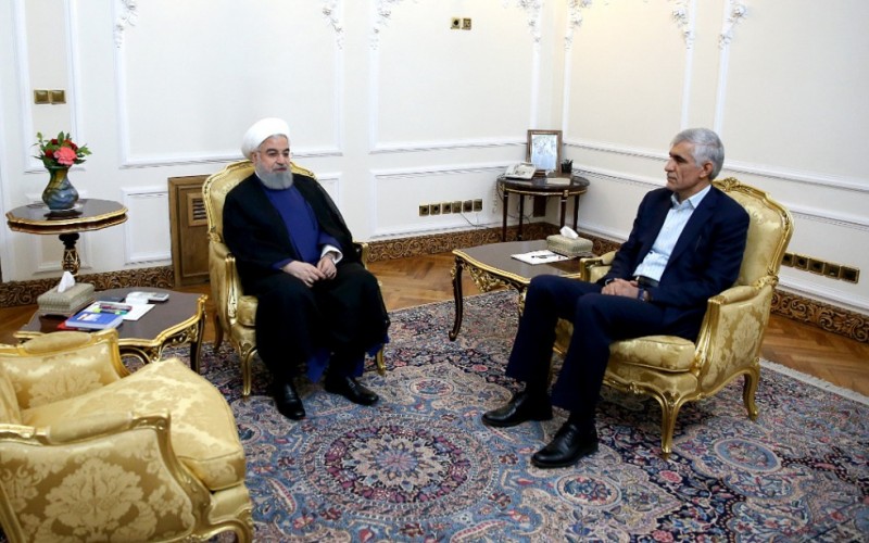 دیدار رییس جمهور با شهردار تهران