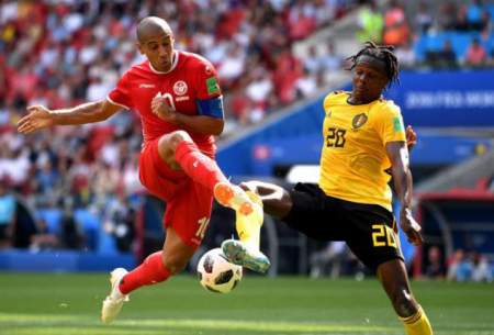 صعود بلژیک با یک پیروزی پرگل برابر تونس