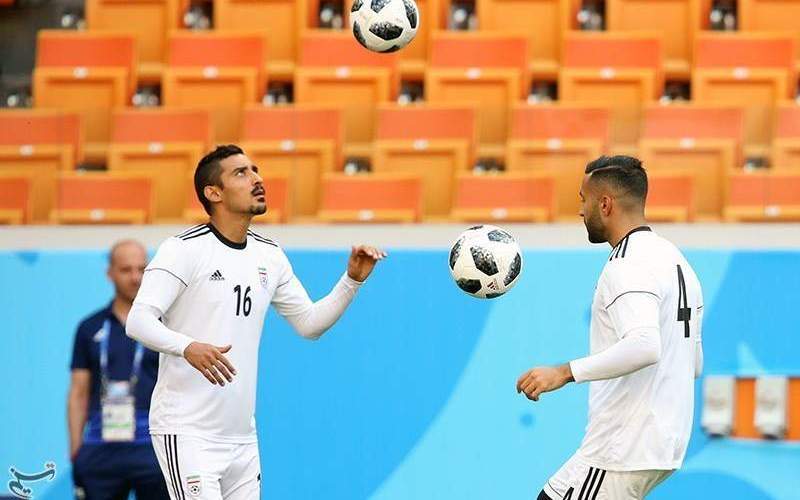 تمرین تیم ملی ایران پیش از بازی با پرتغال