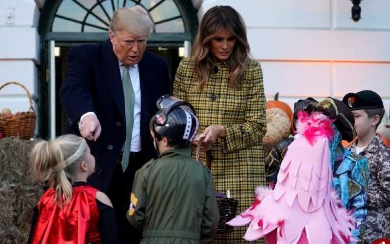 حضور ترامپ و ملانيا در جشن هالووین