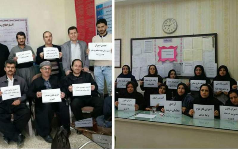 بازداشت تعدادي از معلمان در اعتصاب صنفی