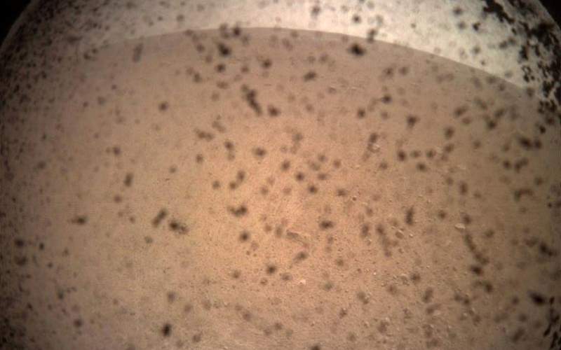تصویر ارسال شده از کاوشگر «بینش» از مریخ