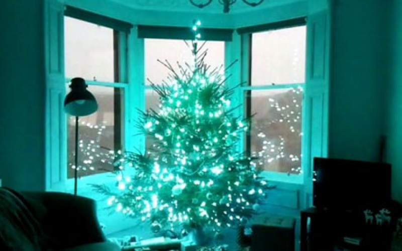 کنترل درخت کریسمس از طریق اینترنت