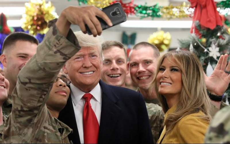 دونالد ترامپ و همسرش سرزده به عراق رفتند