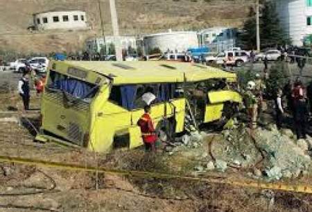 مصدوم حادثه اتوبوس مرگ هوشیاری ندارد