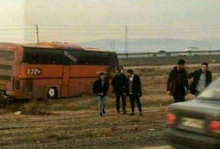 تکرار حادثه اتوبوس دانشجویان در بوئین زهرا