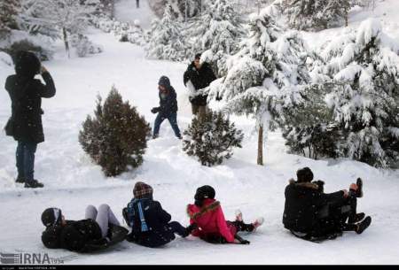 بارش برف زمستانی در تبریز /تصاویر