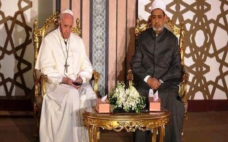 پاپ و شیخ‌الازهر: دین از هر خشونتی منزه است