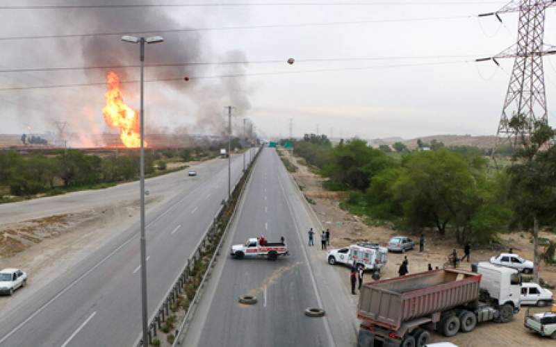 آتش‌سوزی مرگبار در خط لوله گاز اهواز