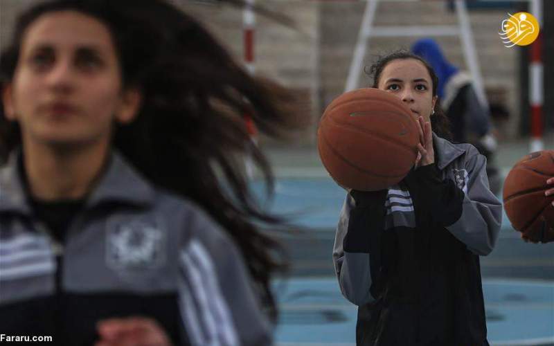 دختران بسکتبالیست در غزه