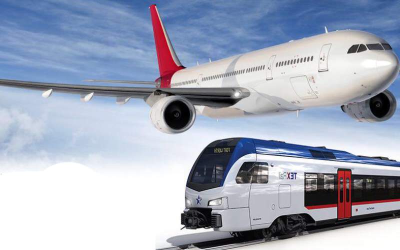 مقایسه‌ی قطار و هواپیما