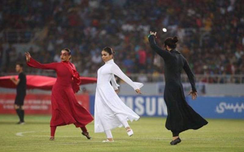 حواشی رقص زنان در افتتاحیه فوتبال آسیا در کربلا