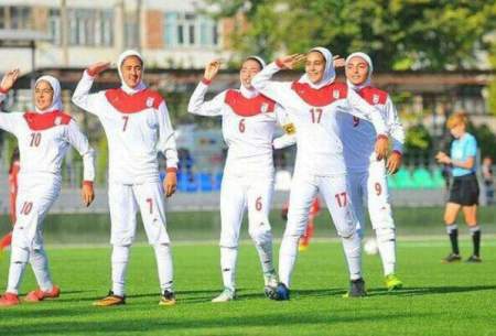 پیروزی دختران فوتبالیست ایران در تورنمنت کافا