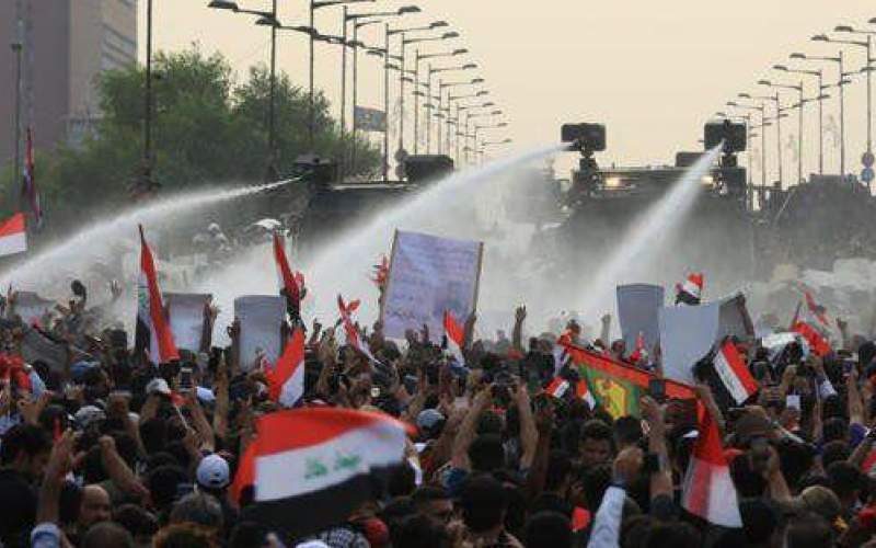 تظاهرات گسترده در بغداد با 5کشته و صدها زخمی