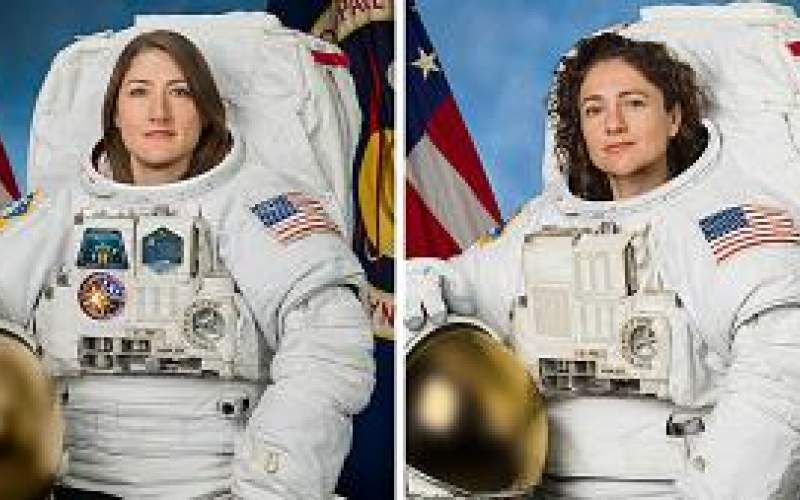 نخستین راهپیمایی فضایی با تیمی کاملا زنانه
