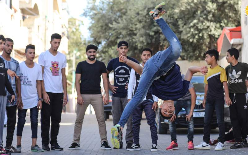 تصاویر رقص بریک جوانان فلسطینی