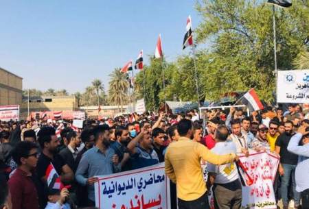 درگیری در بغداد؛ تظاهرات دانش‌آموزان و معلمان