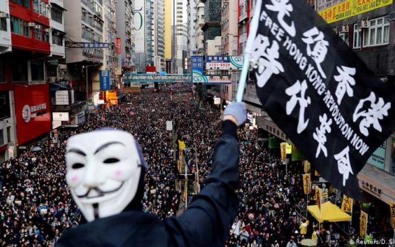 تداوم تظاهرات صدها هزار نفری در هنگ‌کنگ