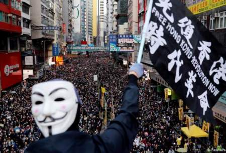تداوم تظاهرات صدها هزار نفری در هنگ‌کنگ