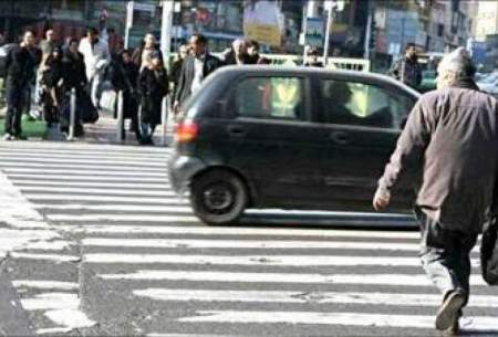 افزایش پیاده‌روی مرگبار در خیابان‌های کشور