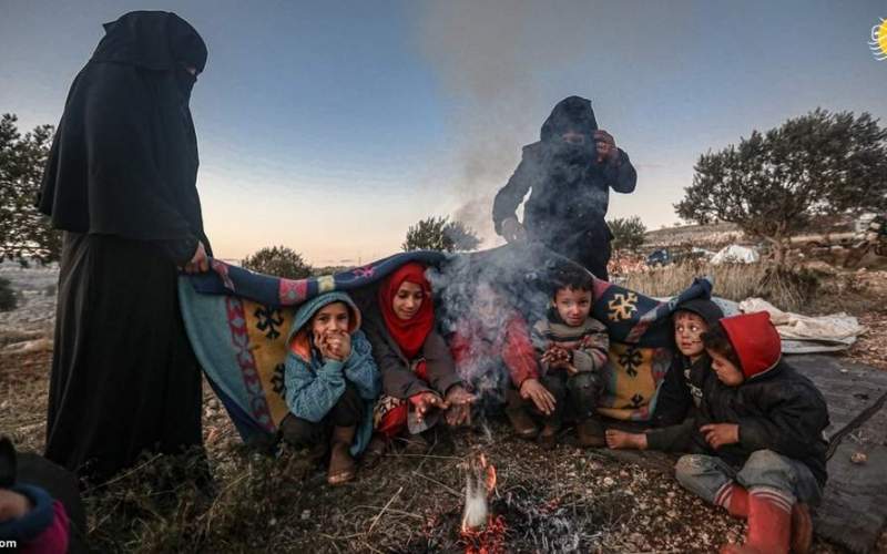 شرایط طاقت فرسای آوارگان سوری در سرما
