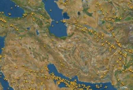 کاهش شدید ترافیک پروازهای‌ ایرلاین‌های خارجی بر آسمان‌ ایران