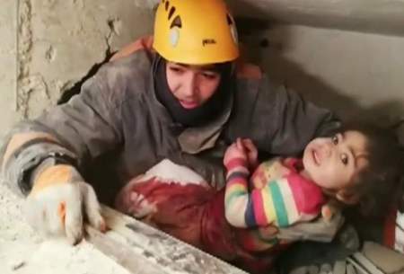 نجات معجزه آسای دختر 5 ساله در زلزله ترکیه