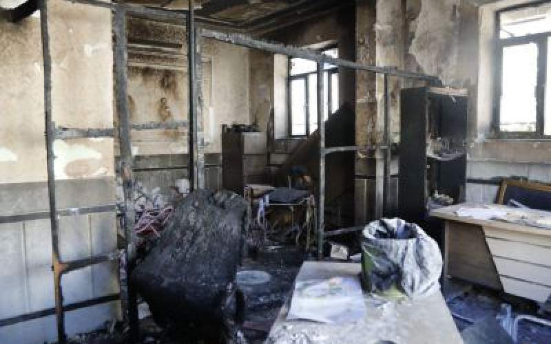 ۱۱ مصدوم در پی آتش‌سوزی مدرسه