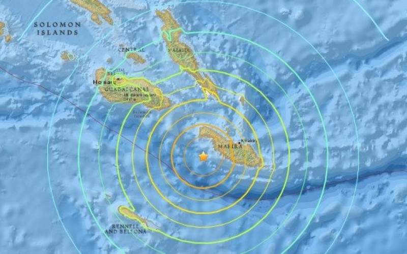 وقوع زلزله ۶.۳ ریشتری در جزایر سلیمان