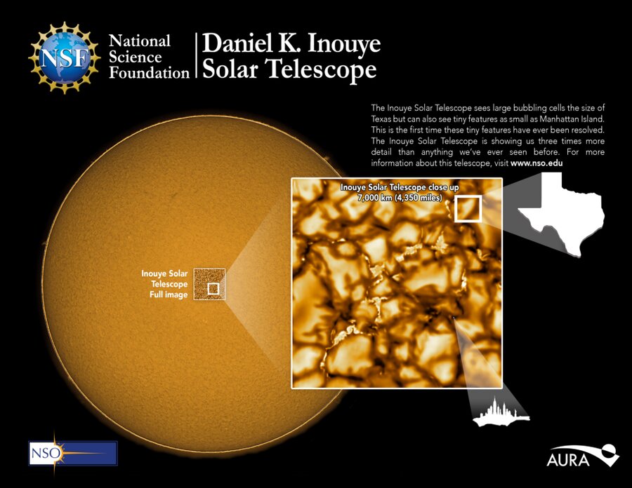 ثبت شفاف‌ترین تصویر تاریخ از سطح خورشید