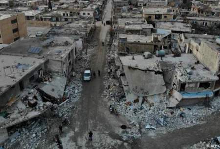 ویرانی‌های برجای مانده از ادلب بر اثر بمباران‌های بی وقفه جنگنده‌های روسی و سوری