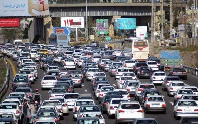 طول ترافیک امروز تهران به ۴۳ کیلومتر رسید