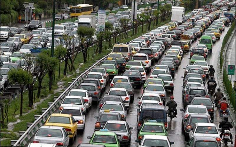 ترافیک سنگین در ۶ بزرگراه تهران