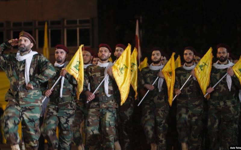 رژه نیروهای حزب الله لبنان در بیروت