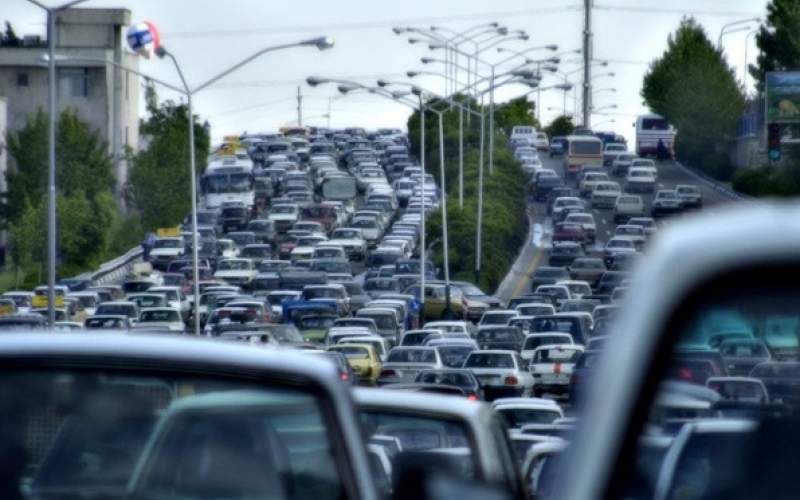 ترافیک سنگین در ۹ بزرگراه تهران
