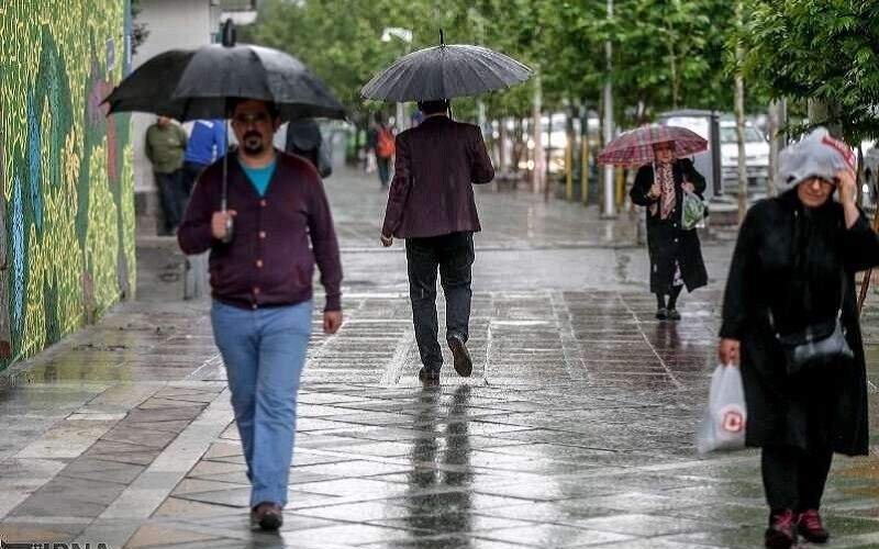 نتیجه ۲ ساعت بارش باران در شهر قزوین
