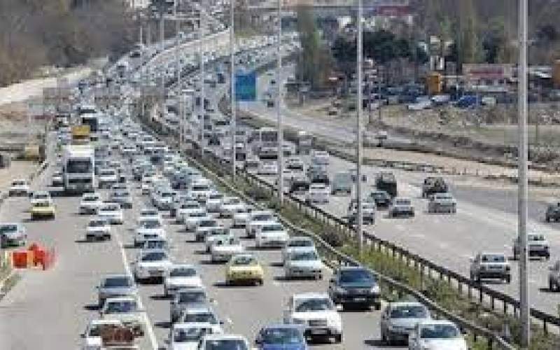 ترافیک سنگین در محور شهریار-تهران
