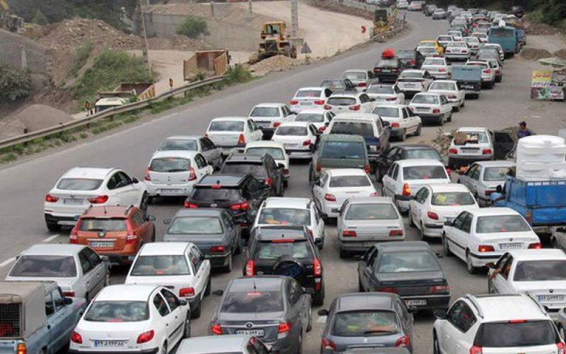 ترافیک سنگین در محورهای کندوان و فیروزکوه