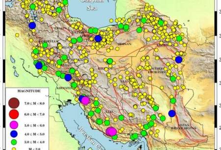 زلزله ایران را بیش از هزار بار لرزاند