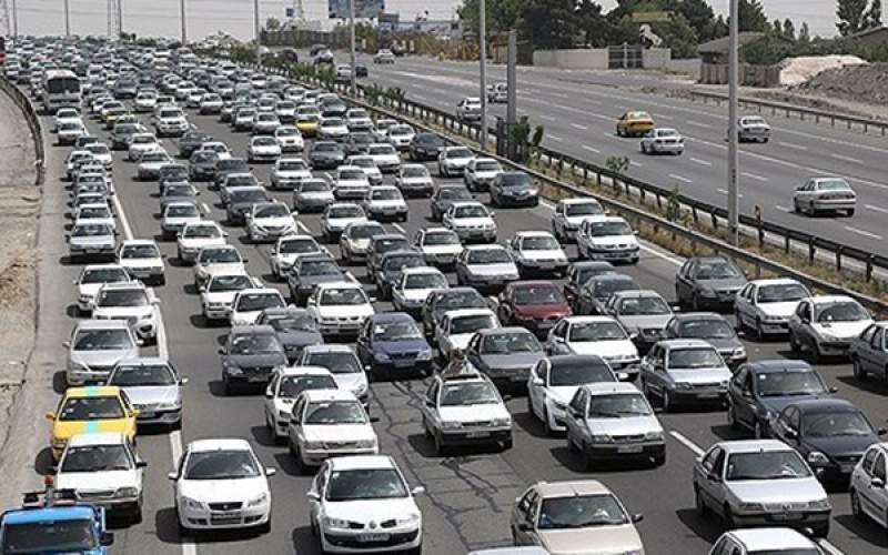 ترافیک نیمه سنگین در آزادراه قزوین-تهران