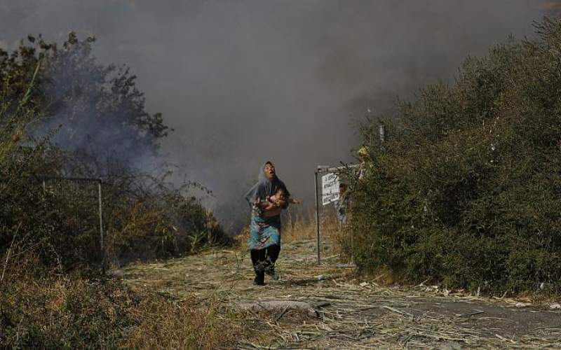 دولت یونان: پناهجویان اردوگاه موریا را آتش زدند