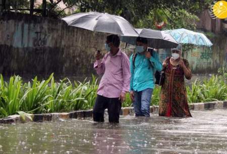 وقوع بارندگی‌های شدید سیل‌آسا در بمبئی