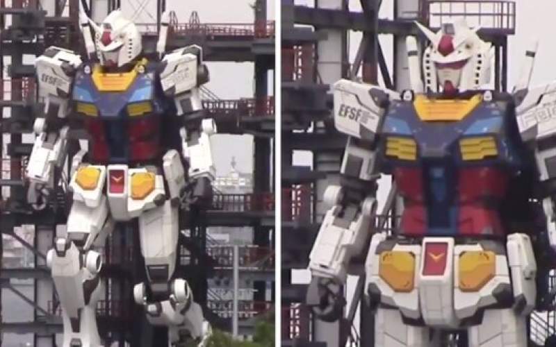 ربات ۱۸ متری ژاپنی‌ها بدون کمک راه رفت