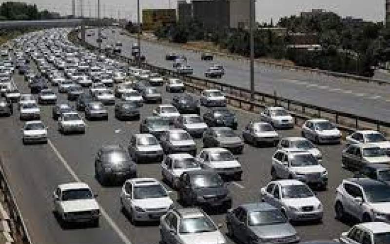 ترافیک سنگین در محور تهران - کرج