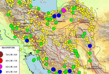 ایران در شهریور ماه  ۹۹بیش از ۸۰۰ بار لرزید